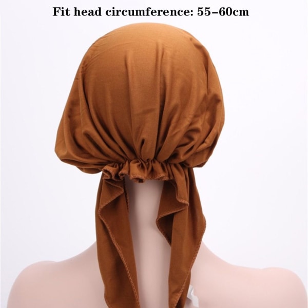 Turban Hat Muslim Wrap SVART black