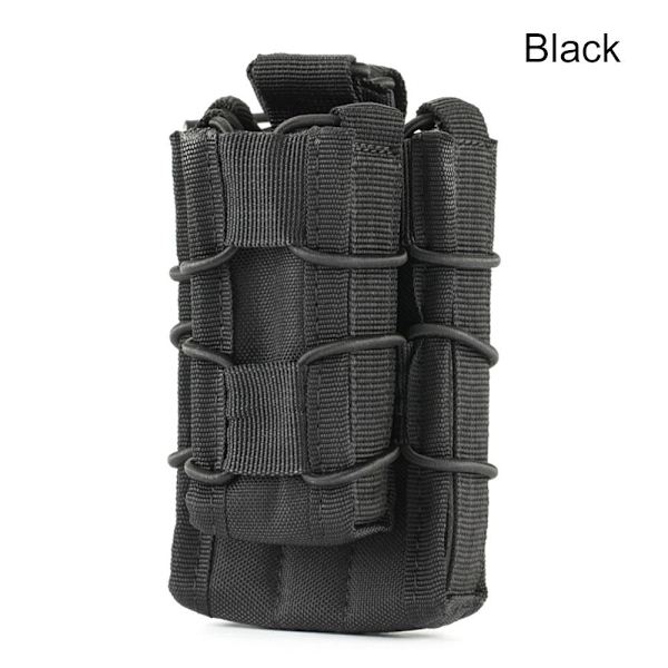 1stk Militær midjeveske Outdoor Tactical Pack SVART SVART Black