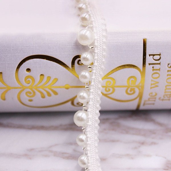 Håndsyet Pearl Pearl Braid Lace Ribbon 2 2