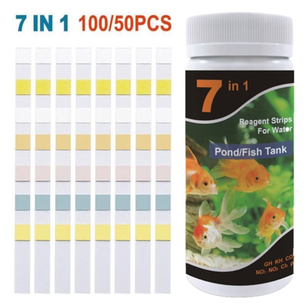 Fish Tank PH Test Klor Dip Test Strips 100 STK 100pcs