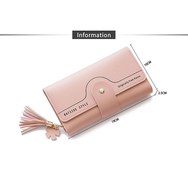 Dam Girl Lady Bag Geometrisk Plånbok MÖRKROSA Dark Pink