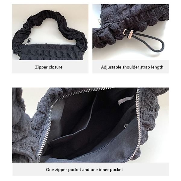 Cloud Bag Plisserad väska GUL Yellow