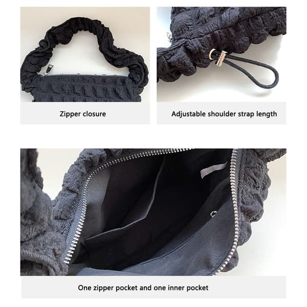 Cloud Bag Plisserad väska VIT White