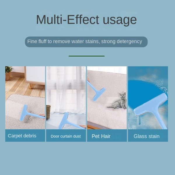 Window Mesh Screen Brush Gardin Net Wipe Cleaner BLÅ blue