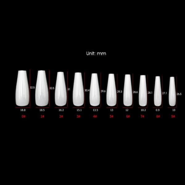 Fake Nails Medium Lång T-form