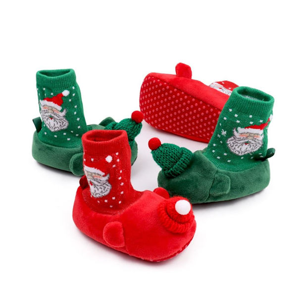 Julskor Nyfödda Baby RÖDA 14CM Red 14cm