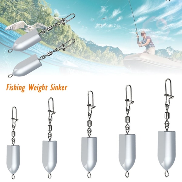 5stk Fiskeblysink Fiskevektsink 40G-5STK 40g-5pcs