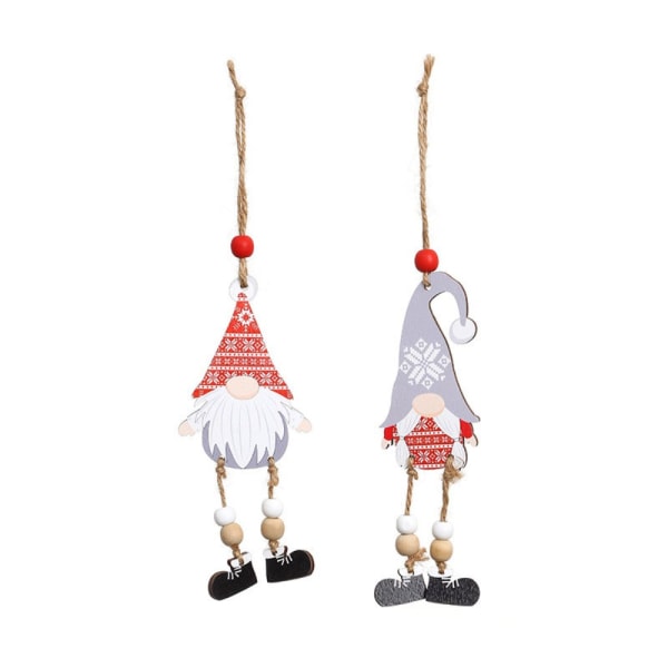 3kpl Xmas Tree riippuva koriste nukkeriipus PUNAINEN PUNAINEN red