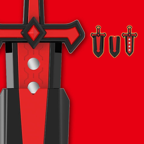 Retractable Sword 3D Printed Gravity Toy BLÅ Blue