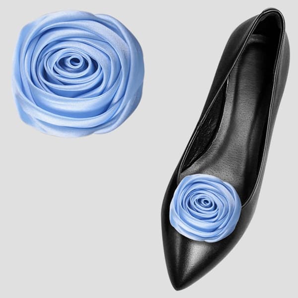 2stk Skoklips Charm Spenne NAVY BLÅ navy blue