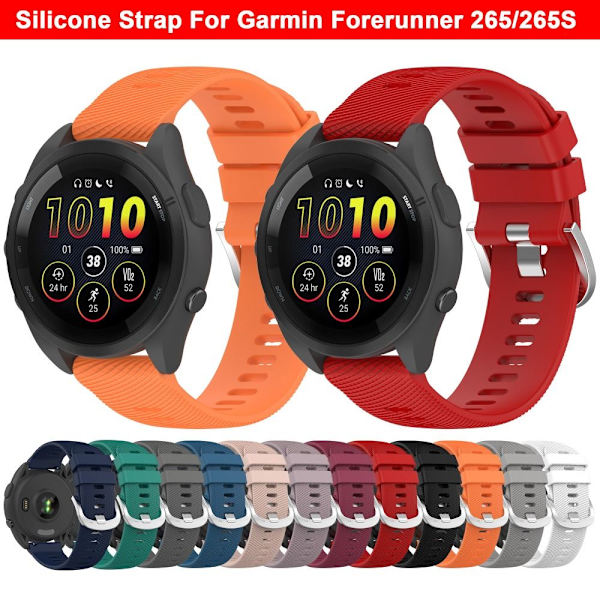 Stropp Silikon LYS GRÅ FORERUNNER 265S FORERUNNER 265S light grey Forerunner 265S-Forerunner 265S