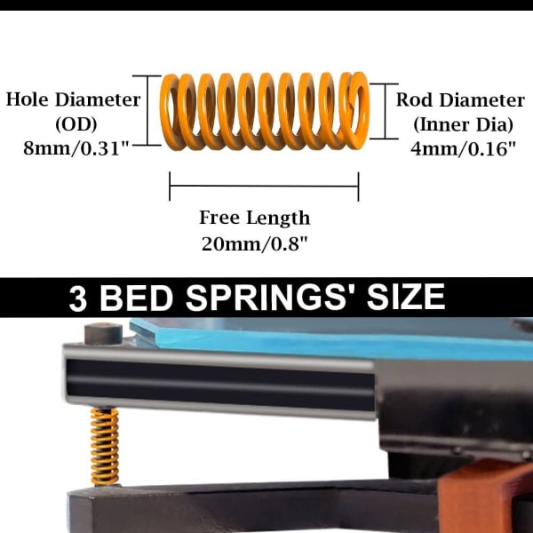 20 stk Die Spring Loading Grade Light Load