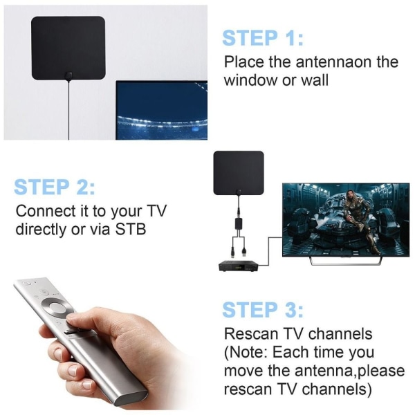 Digital TV-antenn Freeview Signalfångst digital signal