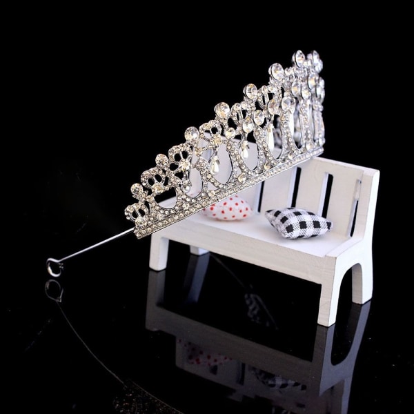 Pearl Bridal Tiaras tekojalokivi Crown Bride -pääpanta