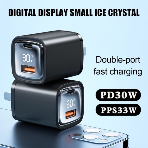 Snabb Quick Charger Adapter SVART EU-PLUGG EU-PLUGG Black EU Plug-EU Plug