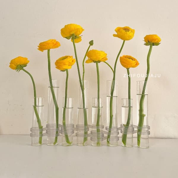 Hængslet blomstervase Glasvase D D D