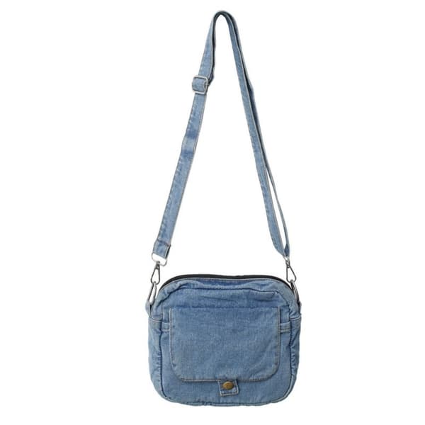 Denim Crossbody Bag Handväskor LJUSBLÅ Light Blue