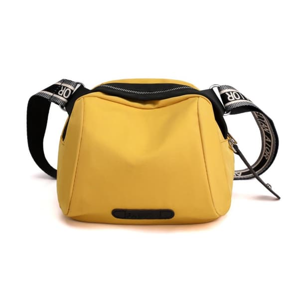 Boutiqueväskor Dam Nylon Shoulder Trendiga Messenger-väskor GUL yellow