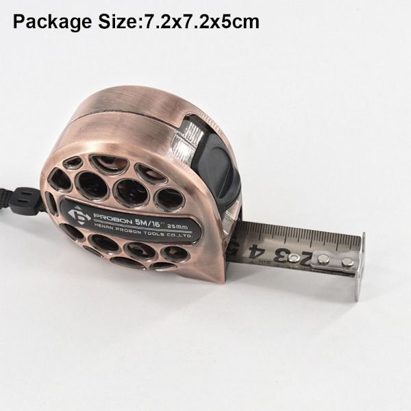 3m/5m/7,5m Mittanauha Metric Teräs Viivain PRONSSI 5M 19MM Bronze 5m 19mm