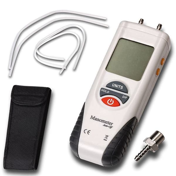 Digitalt differentialmanometer HVAC Gastryktester Digital