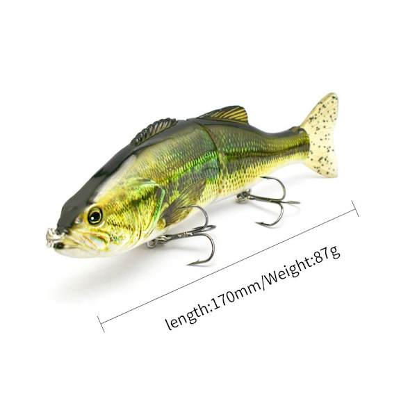 2 Section Minnow Baits -kalakoukut E E E