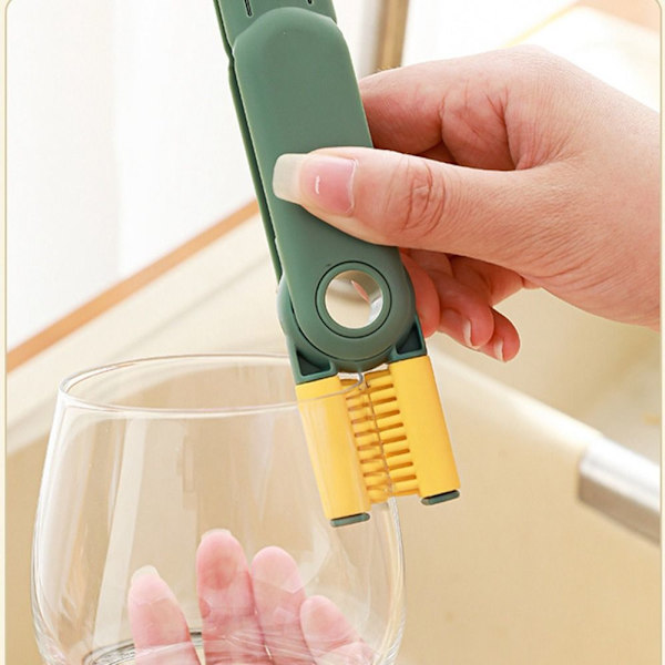Flaskkopp Lock Brush Cleaner Tools BLÅ blue
