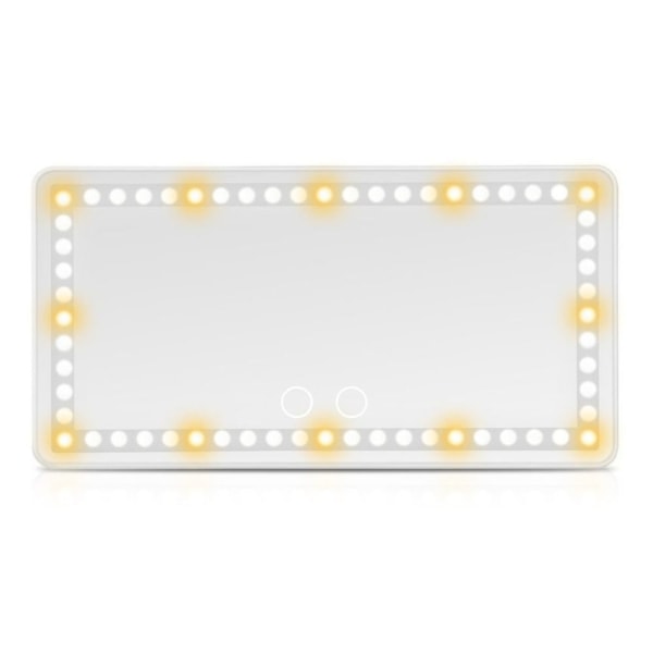 Auton meikkipeili aurinkosuoja Vanity Mirror VALKOINEN White