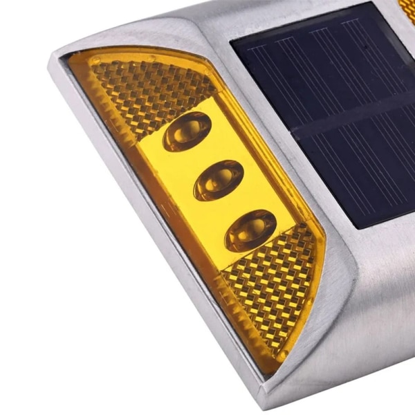 Solar Road Stud Light Trafikmarkeringsljus BLÅT BLINKAR BLÅT Blue flashing
