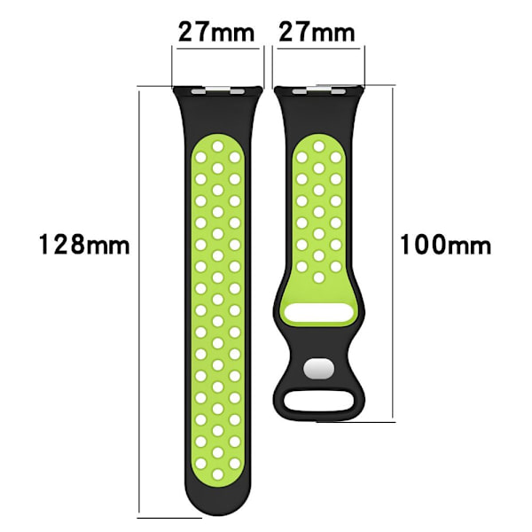 Silikonbandsarmband GUL&SVART Yellow&Black
