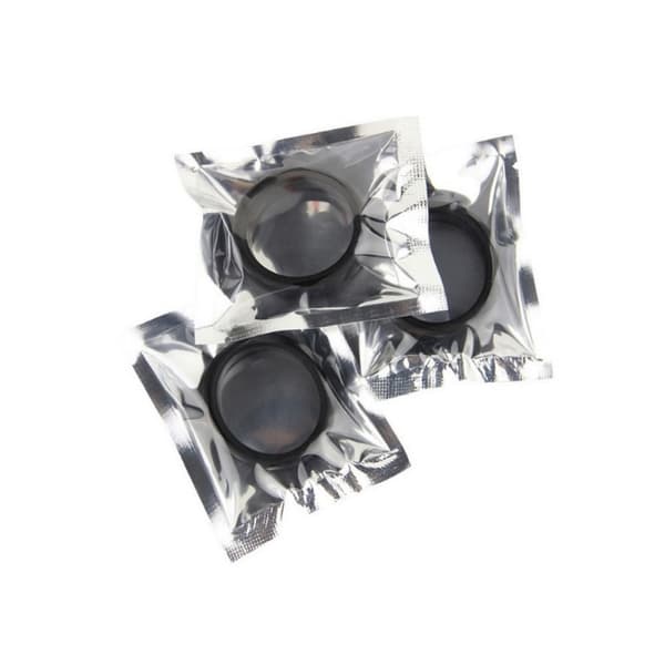 2 Stk Gummi Ring Bagage Hjul Ring SORT SORT black