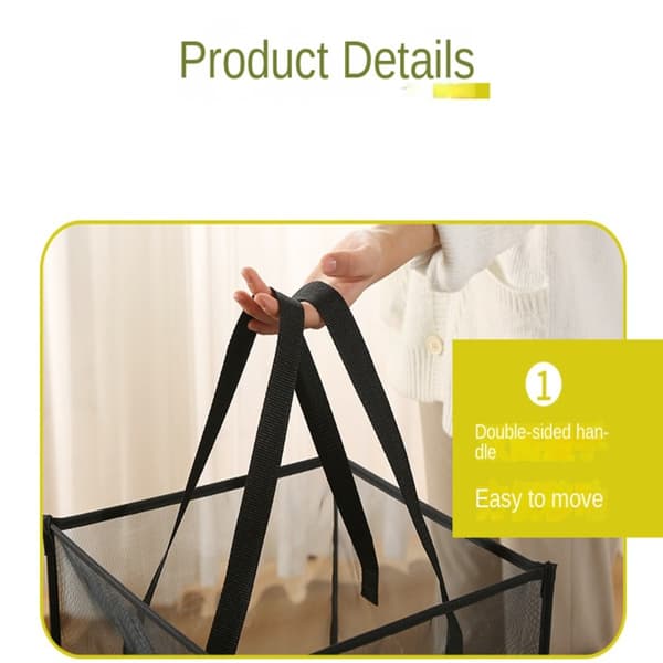 Laundry Hamper Bag Mesh Basket Laundry Basket
