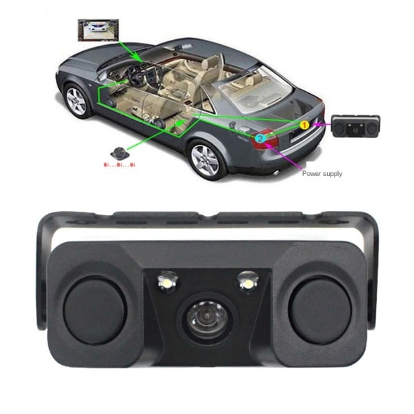 Bil Backkamera Radar Detektor Parkeringsmonitor Video Radar Detector