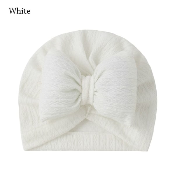 Baby hattu turbaanihattu VALKOINEN white