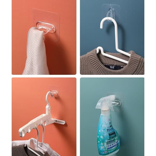 2Pcs/4Pcs Circle Hooks Ring Sticky Hooks ÅBNE HÆNGINGSRINGE Open Hanging Rings