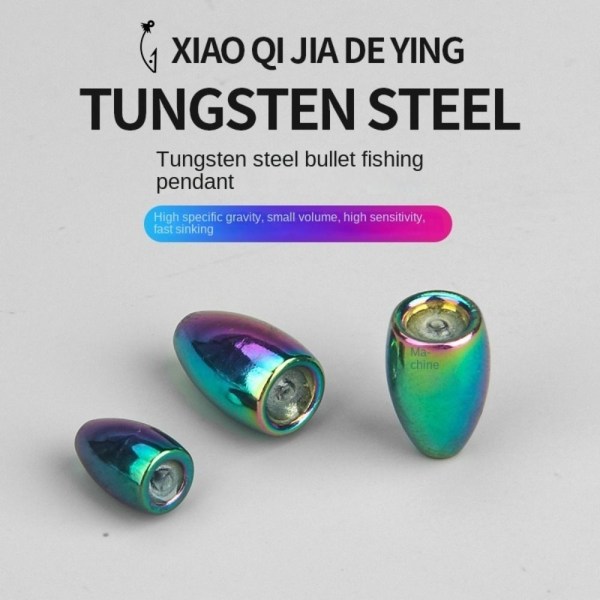 1/2/3/4/5 stk Fiske Tungsten fallsynke 8.8G-2STK 8.8G-2STK 8.8g-2pcs