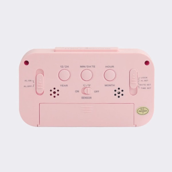 Väckarklocka Elektronisk klocka ROSA UPPLADDNINGSBAR UPPLADDNINGSBAR Pink Rechargeable-Rechargeable