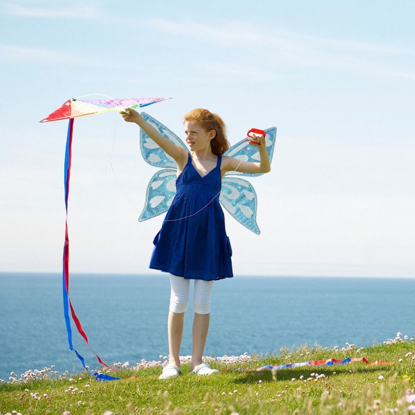 Fairy Butterfly Wings Fairy Alf Princess Angel BLÅ-A BLÅ-A Blue-A