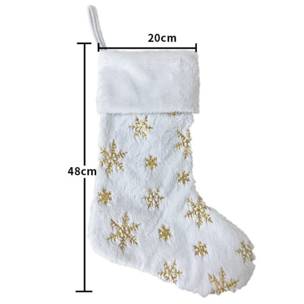 Julstrumpa Xmas Strumpor GULD Gold