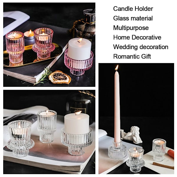 Lysholder Lysestake ROSA 1 SETT 1 SETT pink 1 set-1 set
