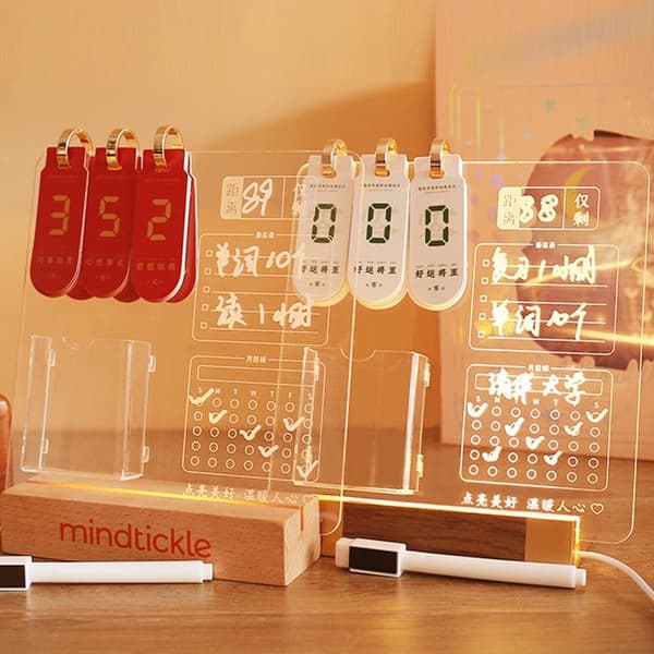 LED Nattlys Nedtelling Note Board 01 01 01