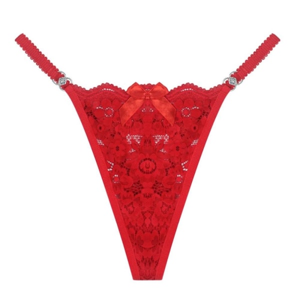 Thong blondetrusser RØD L Red L