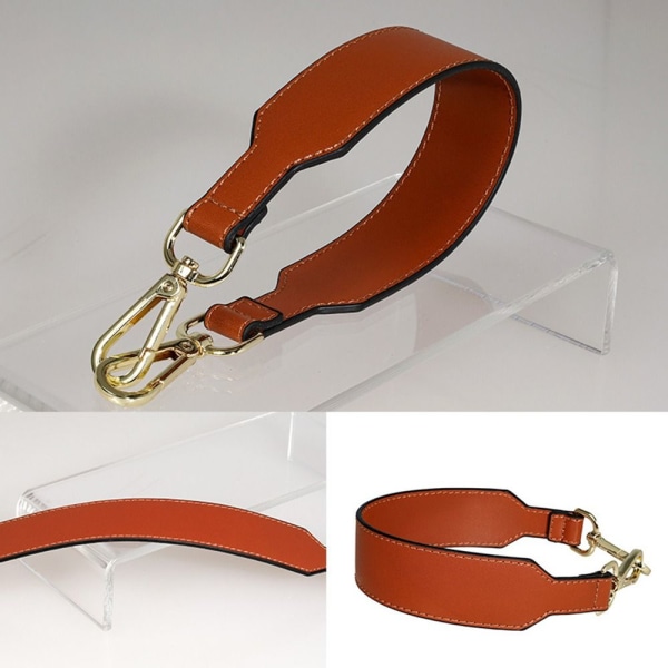 Læder håndtaske strop Firkantet clutch taske håndtag APRIKOS Apricot