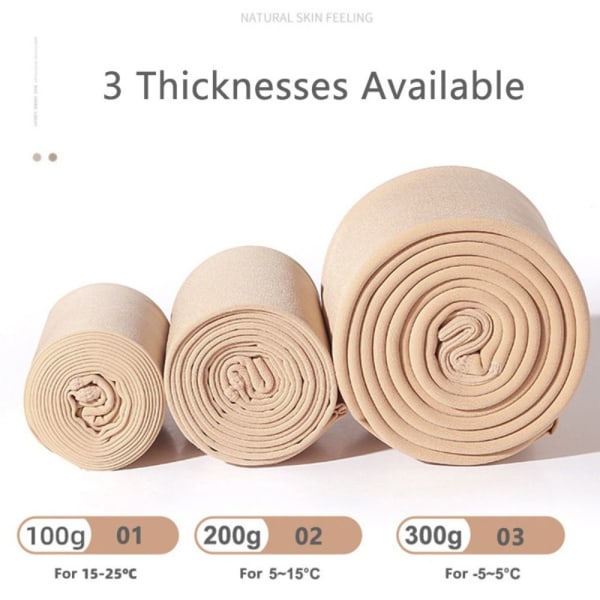 Vinterstrømpebukse Vintervarme Leggings BEIGE 100G-B 100G-B Beige 100g-B-100g-B