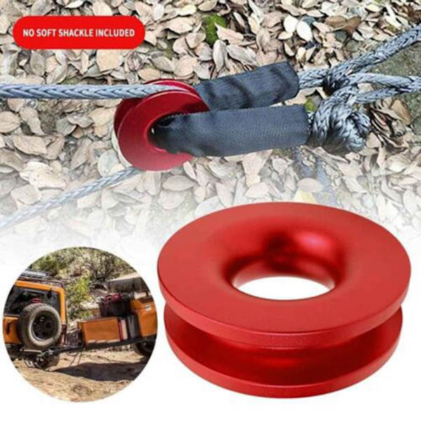Recovery Ring Snatch Block Pulley BLÅ Blue
