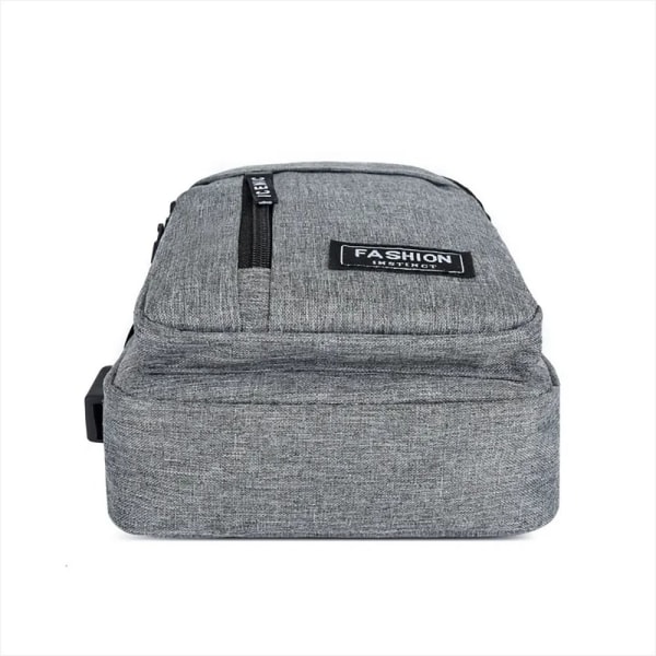1st Bröstväska Messenger Bag SVART-USB SVART-USB black-USB