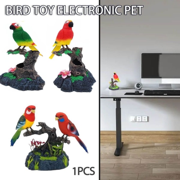 Elektroniske papegøyeleker Stemmekontroll Talende papegøyer C C C