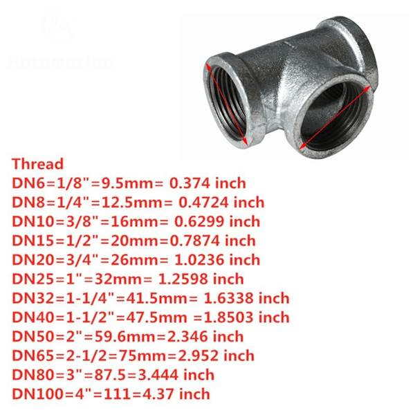 Rørfitting VVS-kobling DN15 DN15 DN15