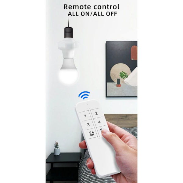 Smart Timer Switch E27 Lamphållare 3 3 3