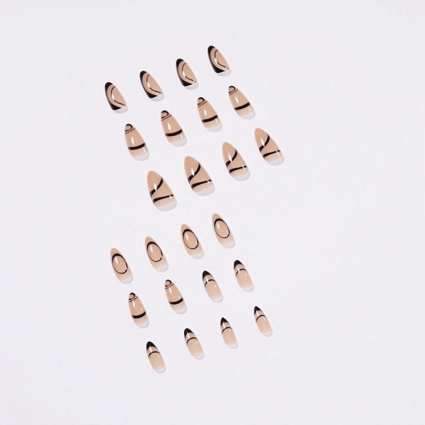 24st / låda Almond False Nails Wearable 03 03