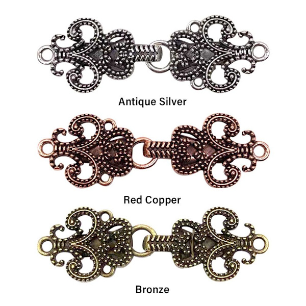 Cardigan Clip Sjal Broche ANTIK SØLV ANTIK SØLV Antique Silver